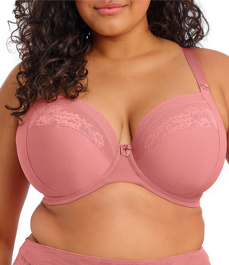 Elomi Nerina Full Busted Underwire Stretch Lace Plunge Bra
