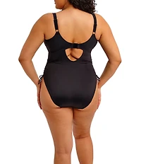 Elomi Plain Sailing Scoop Neck Adjustable Tie Side Tank One Piece Swimsuit