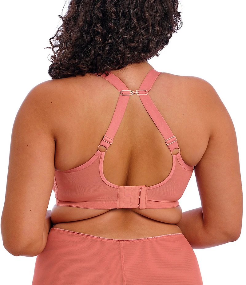 Elomi Sheer Leopard Print Convertible U-Back to Racerback Full-Busted Bra