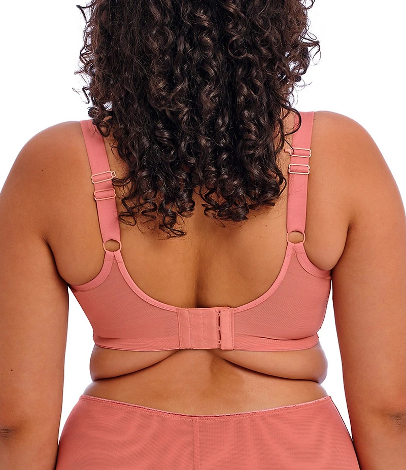 Elomi Sheer Leopard Print Convertible U-Back to Racerback Full-Busted Bra