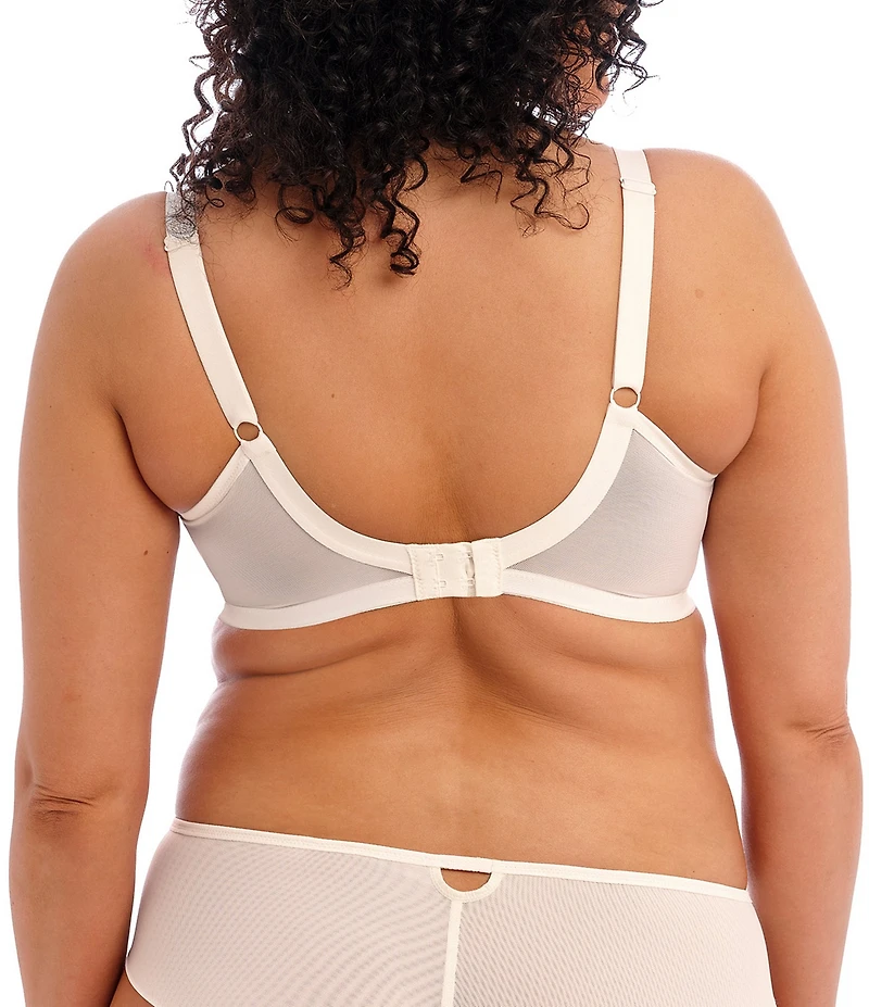 Elomi Priya Full-Busted Underwire Unlined Embroidery Plunge Bra