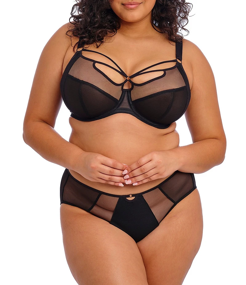 Elomi Sachi Sheer Tulle Adjustable Plunge Bra