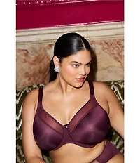 Elomi Smooth Non-Padded Full-Busted Molded U-Back Underwire T-Shirt Bra