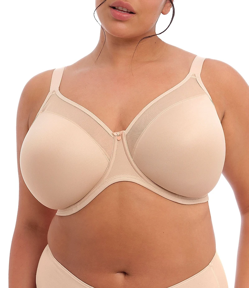 Elomi Smooth Non-Padded Full-Busted Molded U-Back Underwire T-Shirt Bra