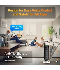Emerson SmartVoice 23#double; Tower Space Heater