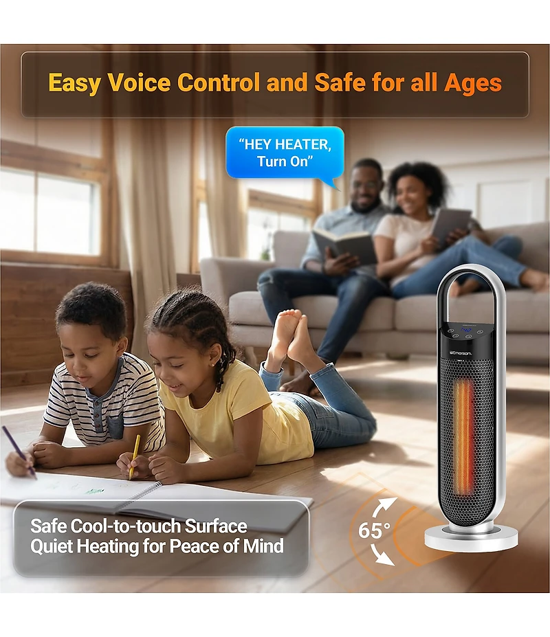 Emerson SmartVoice 23#double; Tower Space Heater