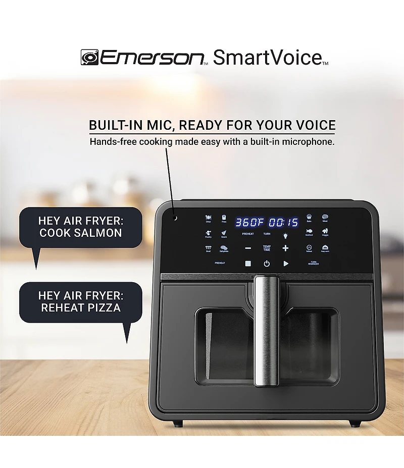 Emerson SmartVoice 6-1 Air Fryer, 10 Qt.