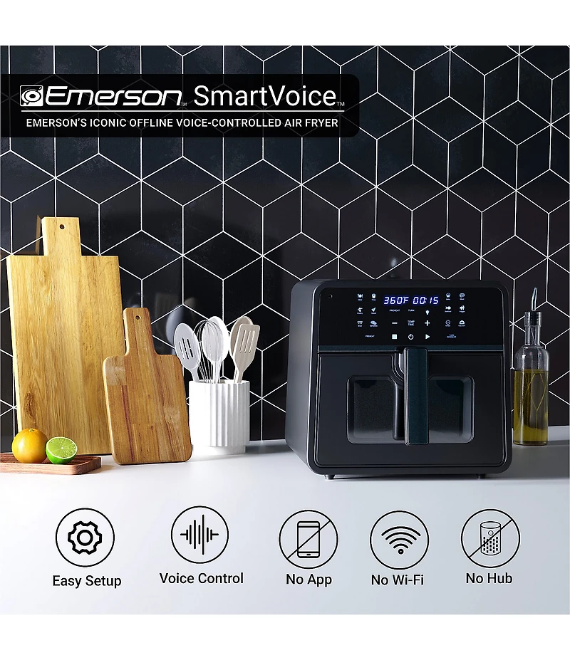 Emerson SmartVoice 6-1 Air Fryer, 10 Qt.
