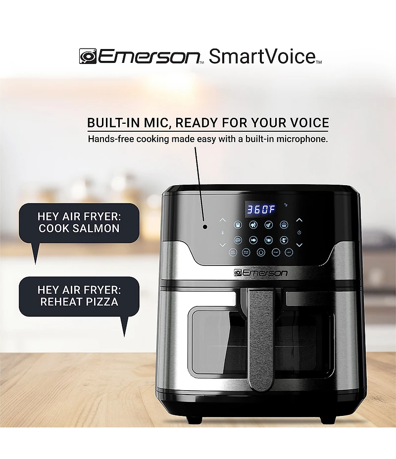 Emerson SmartVoice Air Fryer, 6 Qt.