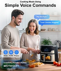 Emerson SmartVoice Air Fryer, 6 Qt.