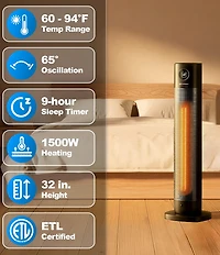 Emerson SmartVoice Remote Control 32#double; Tower Heater