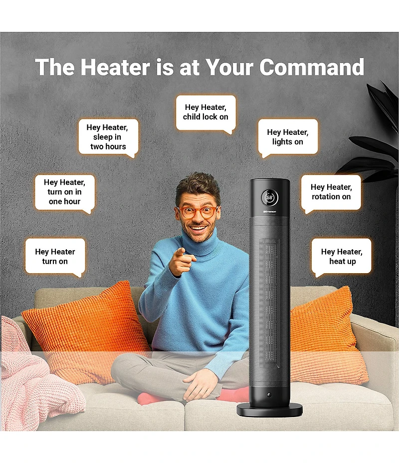 Emerson SmartVoice Remote Control 32#double; Tower Heater