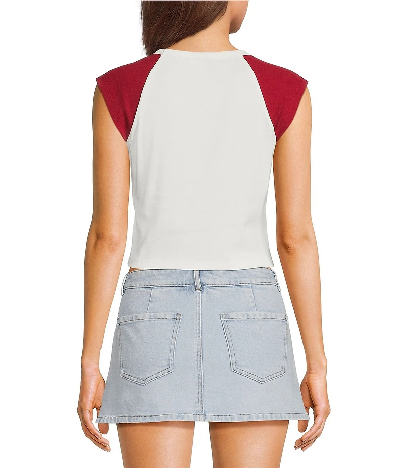 Emory Park Beaded Cheer Short Sleeve Reglan Baby Tee