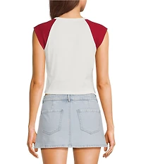 Emory Park Beaded Cheer Short Sleeve Reglan Baby Tee