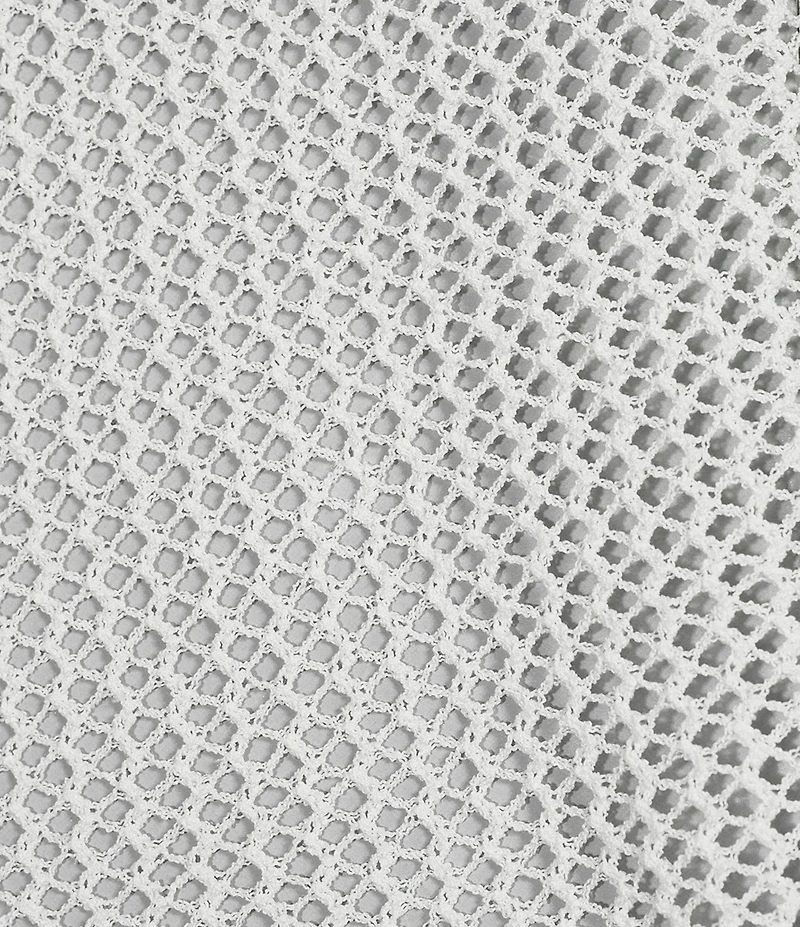 Emory Park Crochet One Shoulder Fringe Hem Poncho