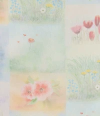 Emory Park Floral Printed Mesh Square Neck Sleeveless A-Line Maxi Dress