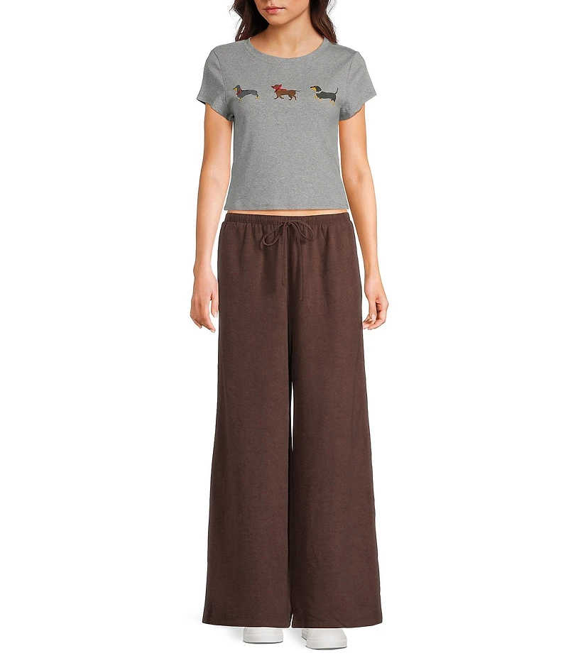 Emory Park Low Rise Wide Leg Drawstring Pants