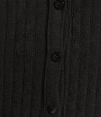 Emory Park Pointelle Knit Long Sleeve Fitted Button Front Cardigan