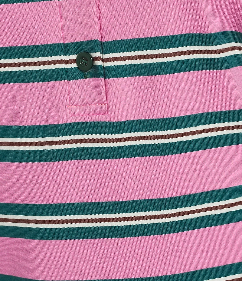 Emory Park Striped Collared Short Sleeve Rugby Mini Dress