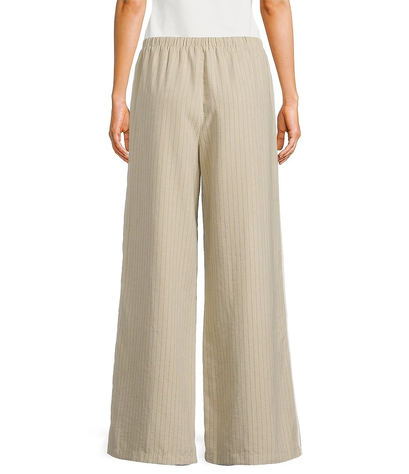 Emory Park Striped Low Rise Wide Leg Drawstring Pants