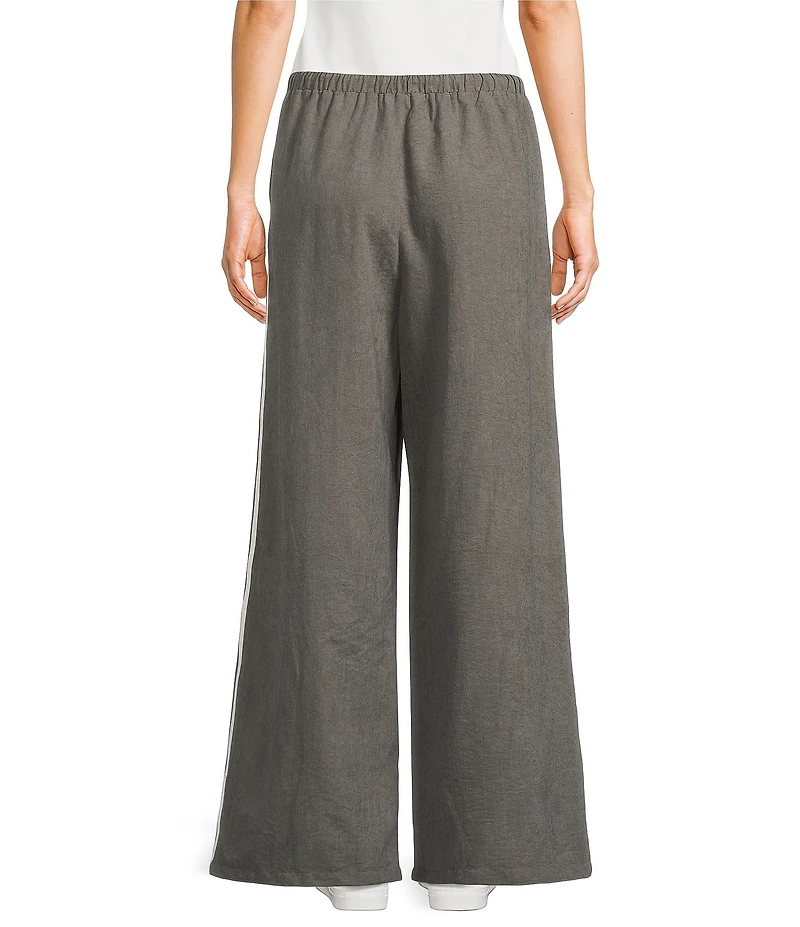 Emory Park Striped Low Rise Wide Leg Drawstring Pants