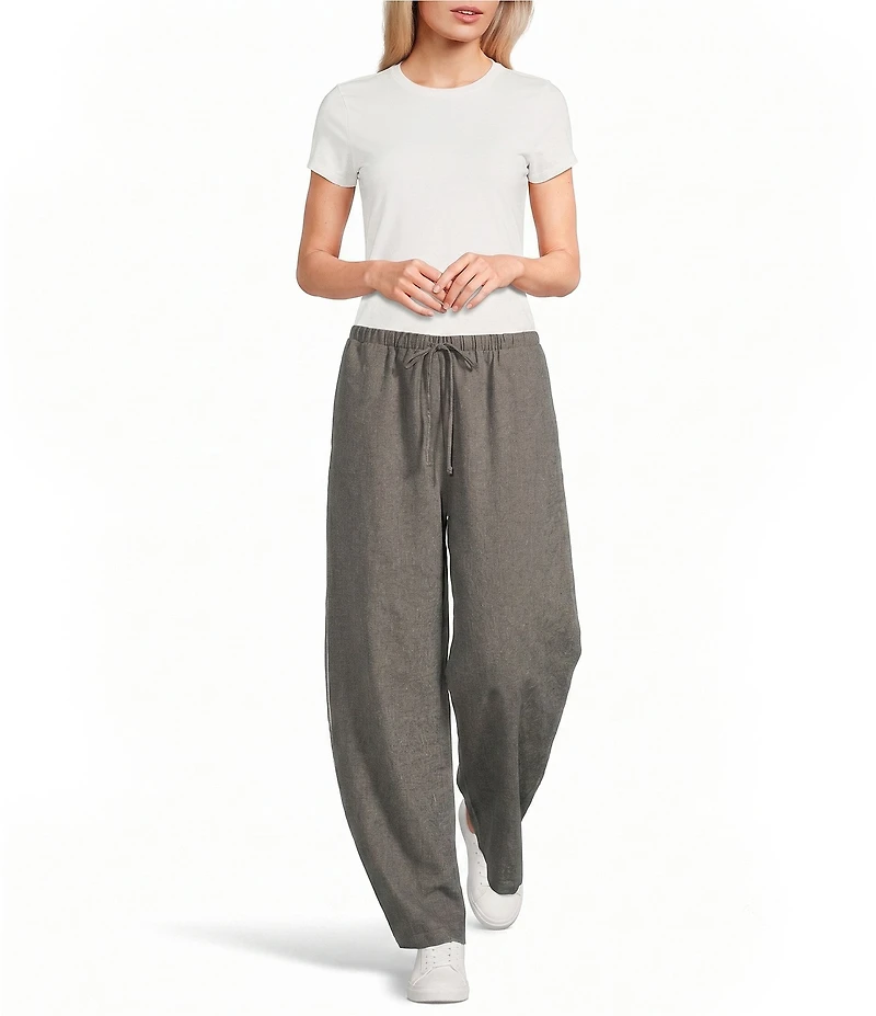 Emory Park Striped Low Rise Wide Leg Drawstring Pants