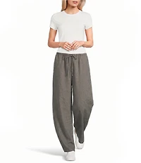 Emory Park Striped Low Rise Wide Leg Drawstring Pants