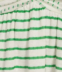 Emory Park Striped Twist Knot Front Spaghetti Tie Strap Mini Dress