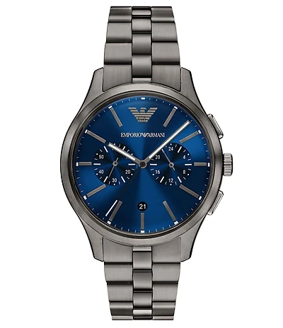 Emporio Armani Men's Quartz Chronograph Stainless Steel Bracelet Watch