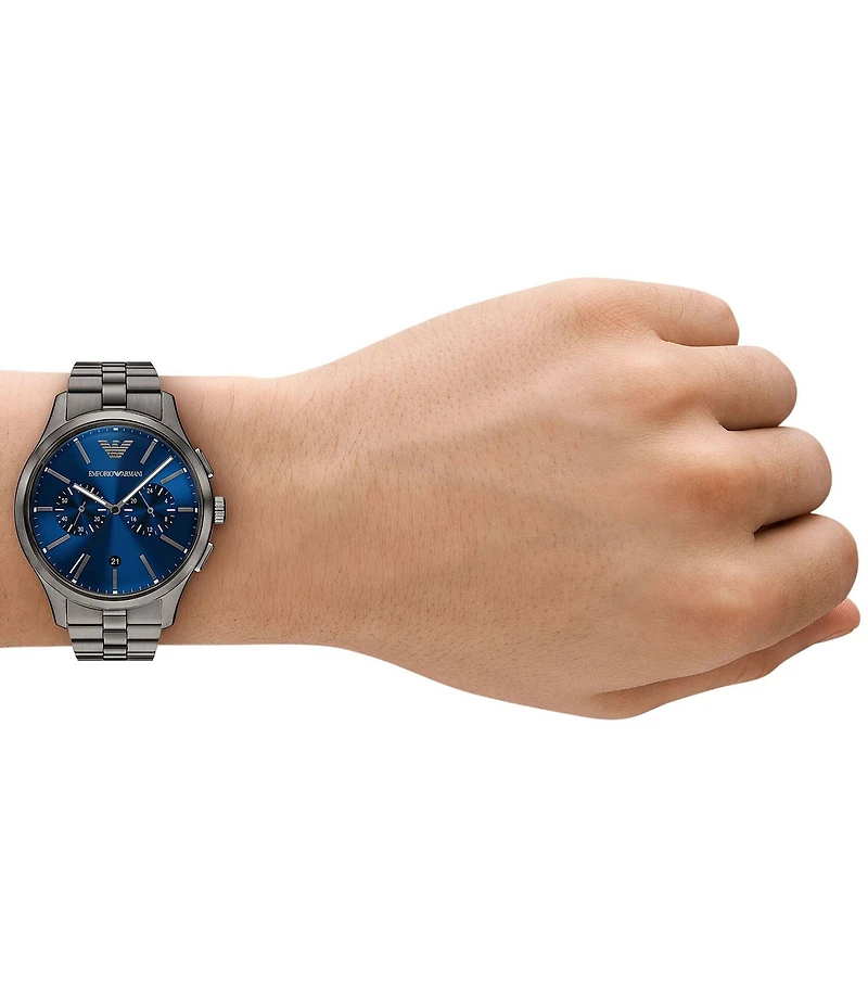Emporio Armani Men's Quartz Chronograph Stainless Steel Bracelet Watch