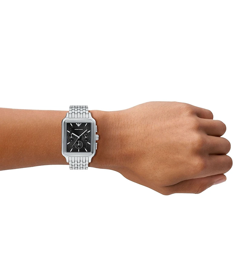 Emporio Armani Men's Quartz Chronograph Stainless Steel Bracelet Watch