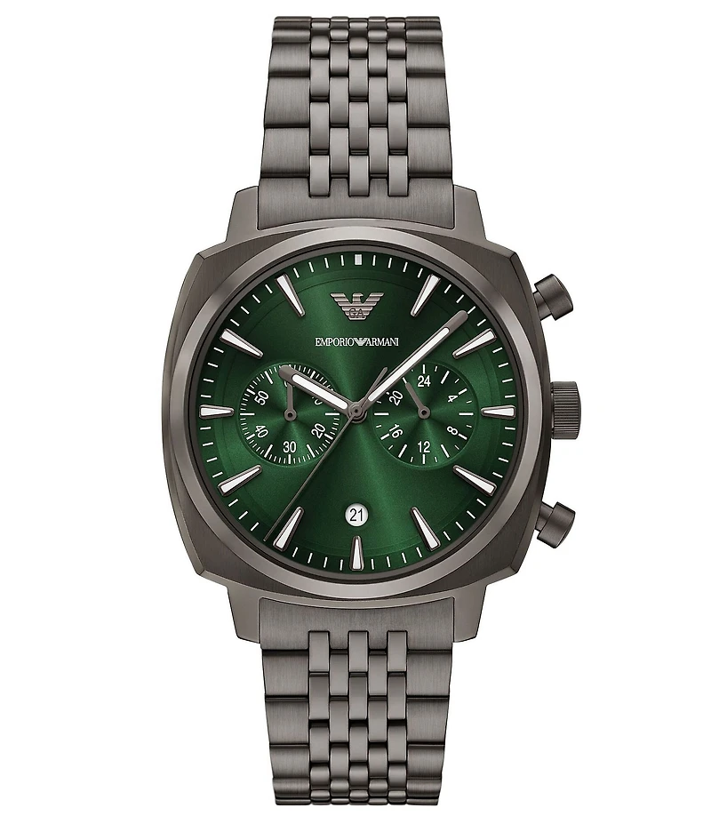 Emporio Armani Men's Quartz Chronograph Stainless Steel Bracelet Watch