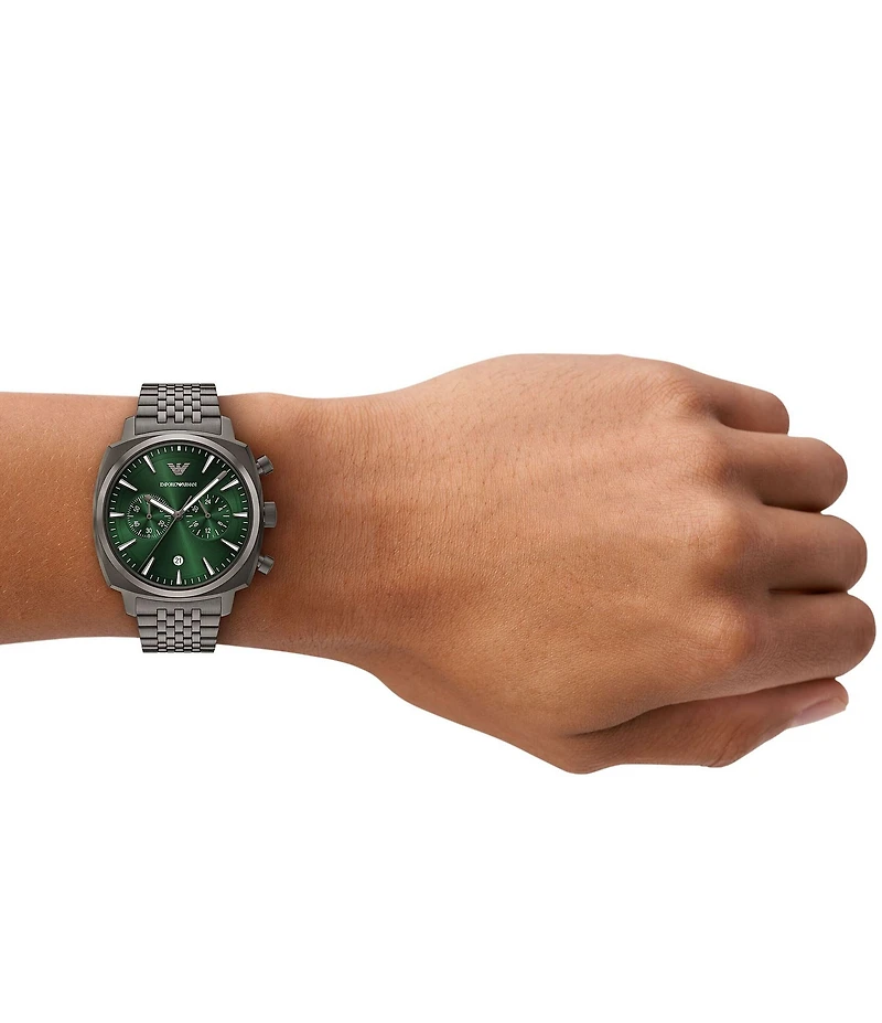 Emporio Armani Men's Quartz Chronograph Stainless Steel Bracelet Watch