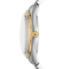 Emporio Armani Men's Quartz Three-Hand Stainless Steel Bracelet Watch