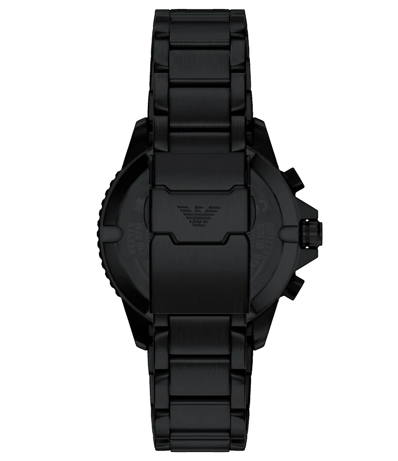 Emporio Armani Men's World Explorer Solar Chronograph Stainless Steel Bracelet Watch