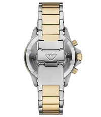 Emporio Armani Men's World Explorer Solar Chronograph Stainless Steel Bracelet Watch