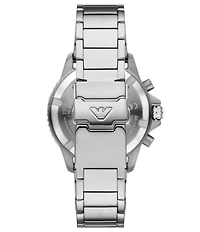 Emporio Armani Men's World Explorer Solar Chronograph Stainless Steel Bracelet Watch