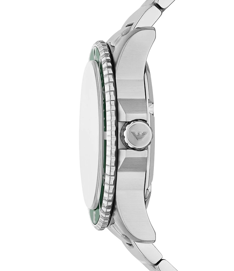 Emporio Armani Men's World Explorer Solar Three-Hand Stainless Steel Bracelet Watch