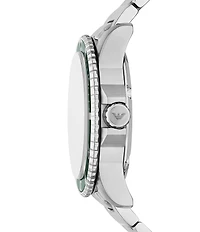 Emporio Armani Men's World Explorer Solar Three-Hand Stainless Steel Bracelet Watch