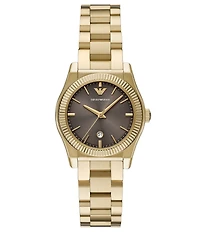 Emporio Armani Women's Quartz Three Hand Gold Tone Stainless Steel Bracelet Watch