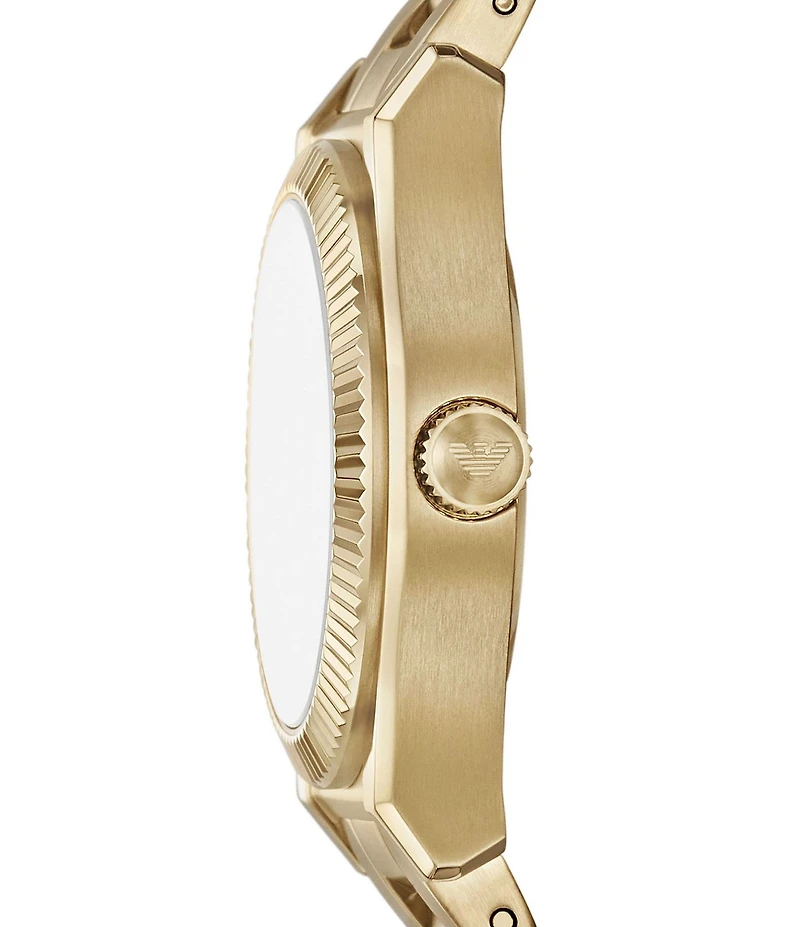 Emporio Armani Women's Quartz Three Hand Gold Tone Stainless Steel Bracelet Watch