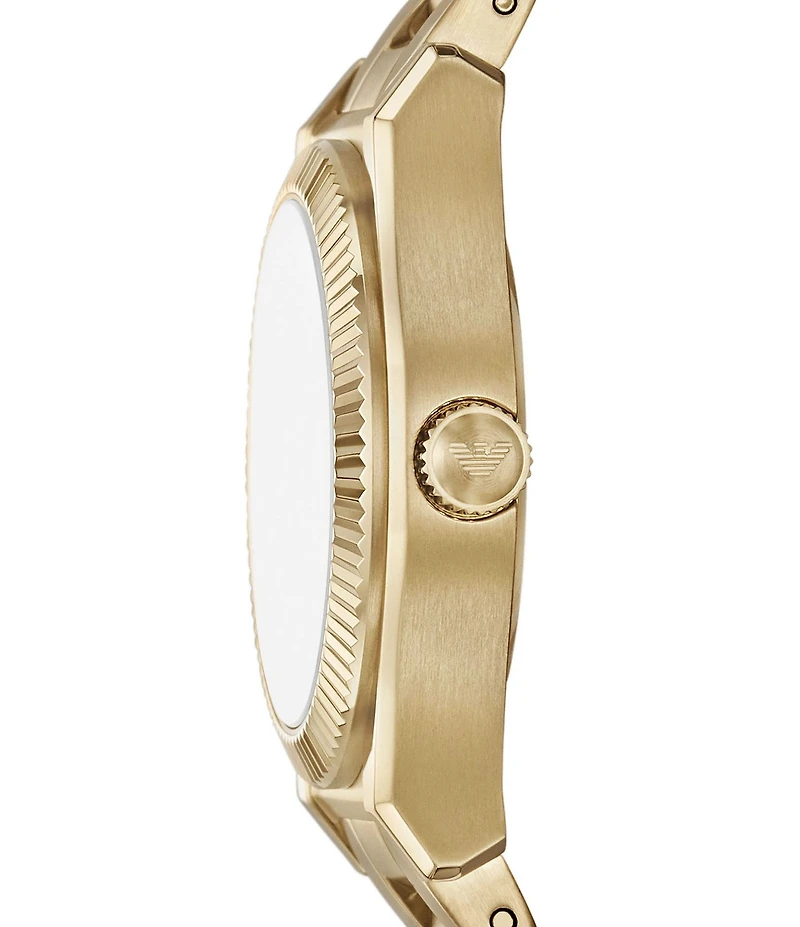 Emporio Armani Women's Quartz Three Hand Gold Tone Stainless Steel Bracelet Watch