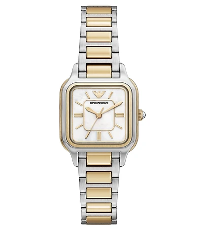 Emporio Armani Women's Quartz Three Hand Two-Tone Stainless Steel Bracelet Watch