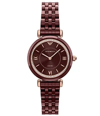 Emporio Armani Women's Quartz Two-Hand Ceramic Bracelet Watch