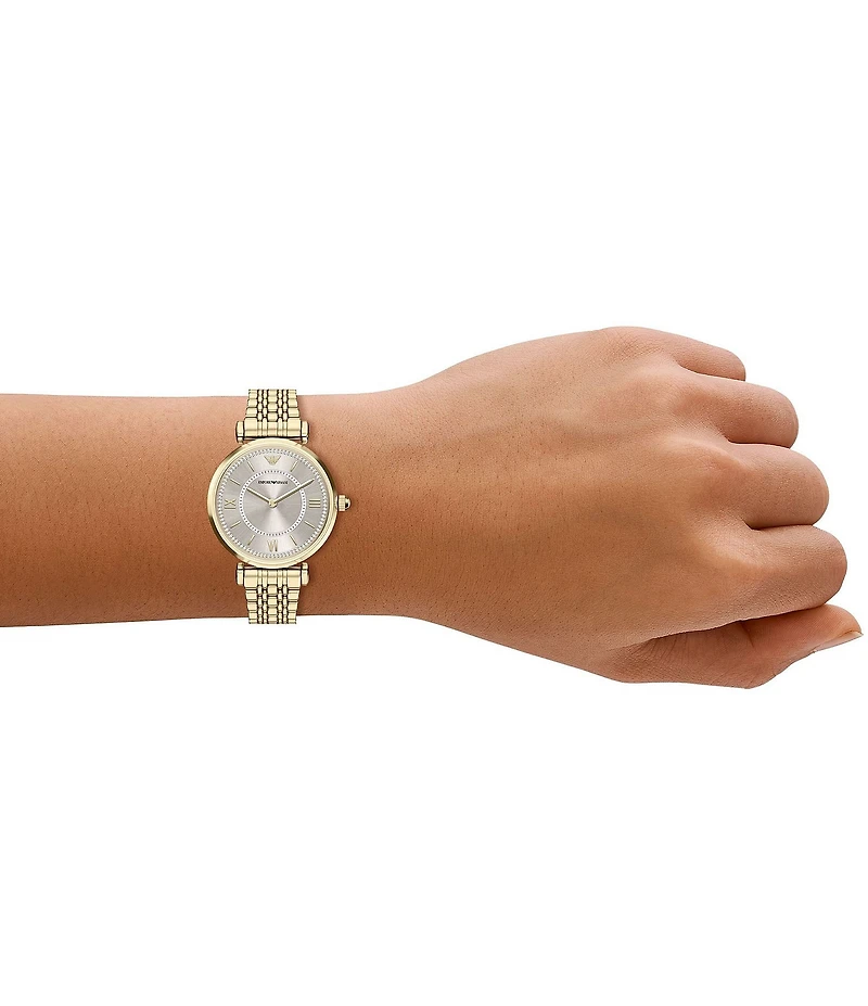 Emporio Armani Women's Quartz Two Hand Stainless Steel Bracelet Watch