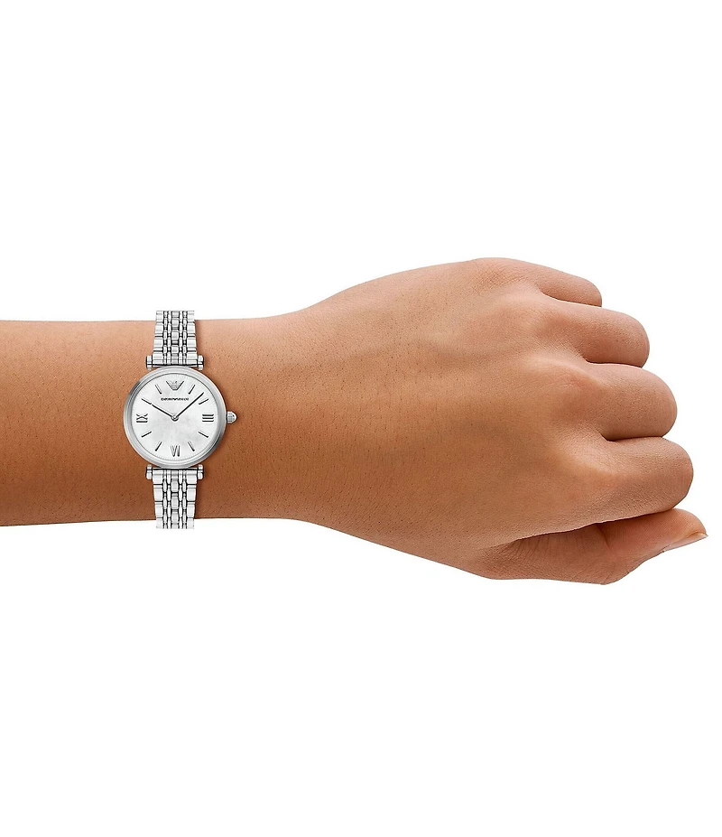 Emporio Armani Women's Quartz Two-Hand Stainless Steel Bracelet Watch