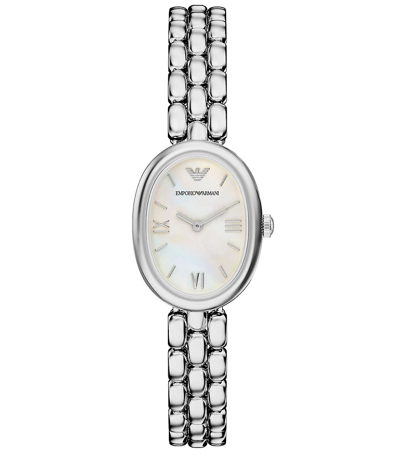 Emporio Armani Women's Sinfonia Quartz Two Hand Stainless Steel Bracelet Watch