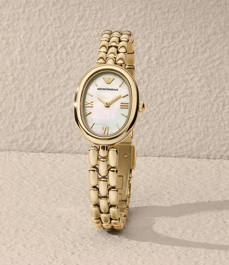 Emporio Armani Women's Sinfonia Quartz Two Hand Stainless Steel Bracelet Watch