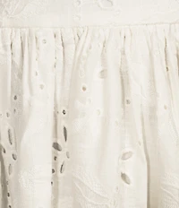 En Saison Analise Sweetheart Neck Sleeveless Lace Border Embroidered A-Line Maxi Dress