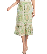 En Saison Sariyah High-Rise Tiered Midi Skirt